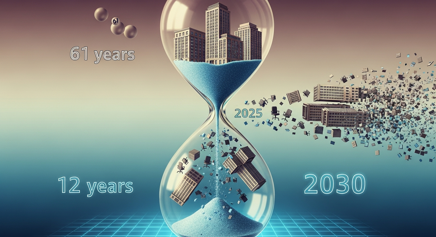 Corporate Lifespan Collapsing - The Hourglass of Time